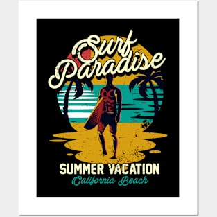 Surf Beach Summer Posters and Art